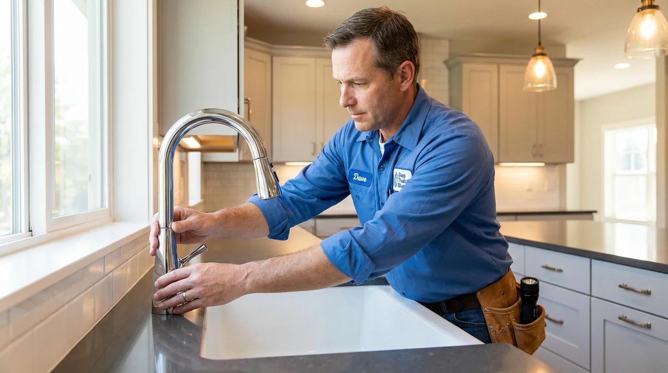 Kitchen faucet installation by Johns Plumbing LLC in Castle Dale